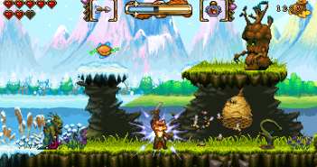 FOX n FORESTS – Test (Switch) Rick kann in jedem Level beliebig zwischen zwei Jahreszeiten wechseln.